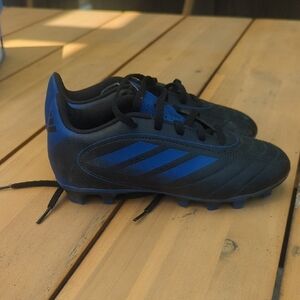 Adidas Kids Soccer Cleats - Black and Blue Size 1 New